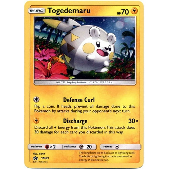 Pokemon Promo Holo Rare Rare Holo Togedemaru SM09