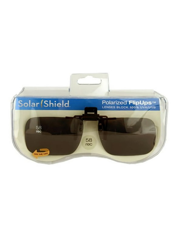 Solar Shield Dioptics Unisex Rectangle Fashion Sunglasses Black