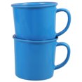 thumbnail image 3 of 2 tazas de té esmaltadas de imitación retro para beber agua, para el hogar, 3 of 8