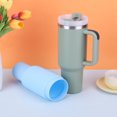 thumbnail image 2 of Bingba Cup Forro Silicona Adecuado para 40 Oz Thermos Cup Forro Silicona Grado Alimenticio Beverage Liner (B Modi Blue Lue), 2 of 9