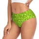 thumbnail image 2 of Fotbe Lime green glitter Calzones Estampados para Mujer – Ropa Interior de Algodón, Cómoda, Suave y Elástica-Large, 2 of 6