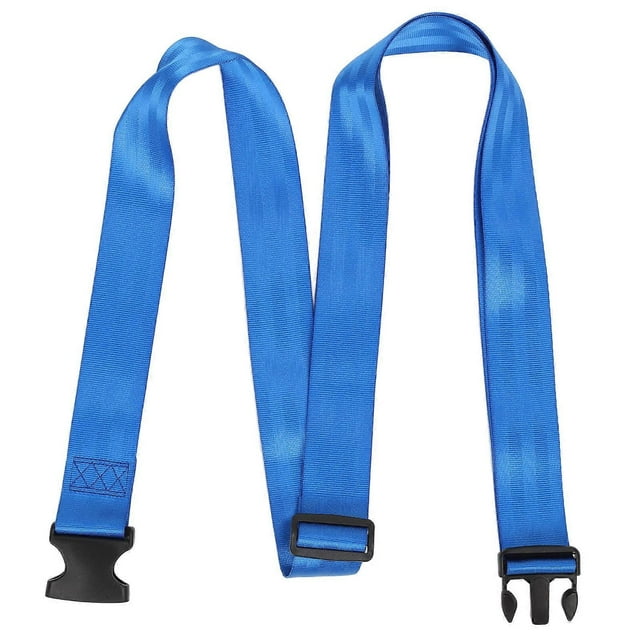 Portable and lightweight nylon stretching belt with buckle for fitness exercises