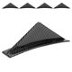 thumbnail image 3 of Alerón de borde trasero, alerón de parachoques trasero de 4 piezas, alerón de parachoques trasero de labio divisor trasero, durabilidad extendida, 3 of 8