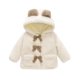 thumbnail image 1 of Gibobby Chamarra de invierno para niños y niñasAbrigo de lana gruesa para niñas pequeñas, abrigo con capucha esponjoso de invierno, chaqueta con y orejas(Blanco, 2-3 Años), 1 of 4