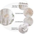 thumbnail image 3 of Small Stall Shower Curtain 48x72 Inch Narrow Half Size Beige Abstract Bath Curtains Bathroom Decor, Modern Gradient Mottled Vintage Stripes Waterproof Fabric Shower Curtain Set with Hooks 48 Inch, 3 of 7