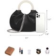 thumbnail image 5 of PIKADINGNIS Women's Crossbody Clutch Bag Cloud-Shaped Dumpling Handbag with Adjustable Straps Evening Shoulder Purse for Party, 5 of 6