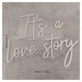 thumbnail image 2 of Letrero De Neón "It's A Love Story", Decoración Pared Para Sala Juegos, Dormitorio, Estar, Bar, Fiesta 39x31cm, 2 of 5