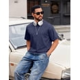 thumbnail image 3 of COOFANDY Men's Cotton T-Shirts Oversized Shirt Short Sleeves Streetwear Loose Fit Summer Tee Tops Washed Basic Unisex Shirts, 3 of 6