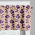 thumbnail image 5 of Ambesonne Purple Valance & Curtain, Ancestral Blooming Nature, 55"x24", Beige Plum, 5 of 6