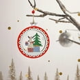 Hohaski Wooden Christmas Tree Hanging, Christmas Decoration, Scene