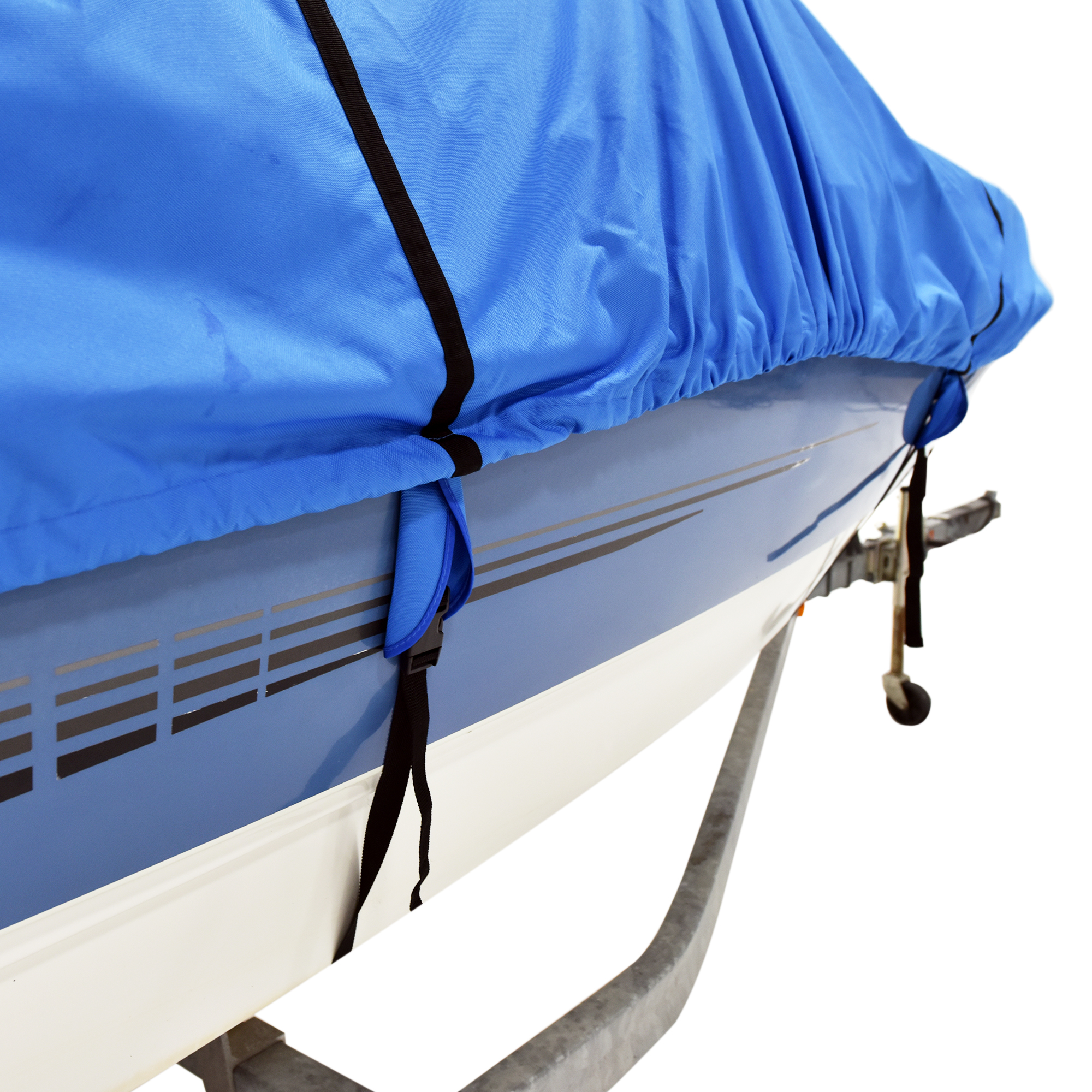 Budge B-1220-X7 1200 Denier Hard/T-Top Boat Cover Blue 22'-24' Long (Beam Width Up to 106") Waterproof, UV Resistant