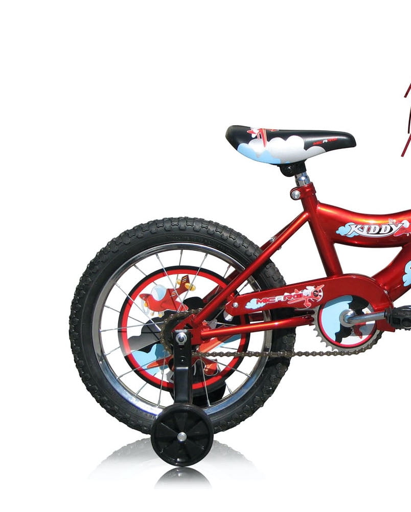 USToyOutlet 16" BMX S-Type Frame Bicycle Coaster Brake One Piece Crank Chrome Rims Black Tire Kid's Bike - Red