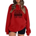 thumbnail image 1 of Gibobby Sudadera oversize mujer Sudadera de vellón de manga larga con cuello redondo para(Rojo,CH), 1 of 3