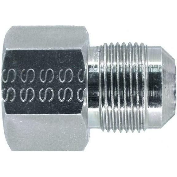 Dormont Gas Adapter Fitting Flare x Female - Brass, Durable - 5 Pack, 5/8 x 1/2 In