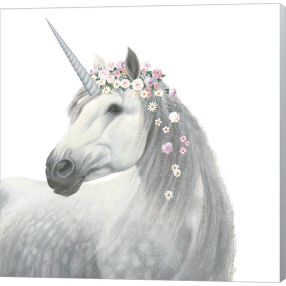 Spirit Unicorn II Square by James Wiens, Canvas Wall Art