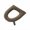 Coffee, variant on Ohmyroo Wheat Ear Zipper Toilet Seat Cover for Home Bathroom Warm Comfortable Anti Slip Easy Clean