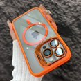 thumbnail image 2 of Luxury Magnetic Shockproof Phone Case For iPhone 16 15 14 13 12 11 Pro Max For Magsafe Funda Stand Glass Lens Protector Cover tzw, 2 of 7