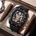 thumbnail image 2 of Wristwatch for Men Fashion Casual Cool Big Dial Watch Luminous Waterproof Sport Analog Quartz Business Mens Watches Silicon Strap Dress Watch, 2 of 4