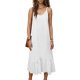 thumbnail image 3 of Vestido Largo de Hombro sin Mangas Cómodo sin Mangas Vestido Sólido de Cuello Redondo para Verano Y Primavera Vestido Casual Pantalones para Mujeres, 3 of 6