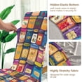 thumbnail image 5 of Yayeee 2 Pack Dining Chair Covers Stretch Parson Chairs Slipcovers Seat Protector, Blue Jam, 5 of 6