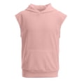 thumbnail image 3 of Kids Unisex Knit Sleeveless Shirts, Pocketed Hooded Tops for School & Outings, 5-14Y, 3 of 8