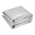 thumbnail image 1 of Ofertas Únicas 197mil 5mm 0.61sqft Mat de Aislamiento Acústico de Aluminio con Rejilla de Escudo Térmico Material Autoadhesivo para Capó de Barco Cubierta de Motor 78.74"x39.37" Tono Plateado, 1 of 7