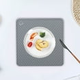 thumbnail image 4 of Xecvkr Honeycomb Insulation Pad Silicone Heat Resistant Trivet Kitchen Table Protection Mat Household Pot Pan Holder Countertop Surface Cooking Accessories 1 Pack, 4 of 5