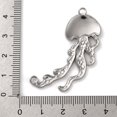 thumbnail image 3 of 10pcs Non-Tarnish 304 Stainless Steel Pendants Jellyfish Charm Stainless Steel color 18.5x22x3mm Hole: 2mm, 3 of 3