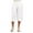Ivory, variant on Apparel Basic Womens Ribbed Knit Drawstring Flared Capri Pants