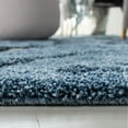 thumbnail image 6 of SAFAVIEH Florida Doug Floral Vines Shag Runner Rug, Light Blue/Cream, 2'3" x 11', 6 of 9