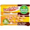 Lunchables Snack Duos Ham and Cheddar Cheese Mini Cracker Stackers, 2 ct Tray