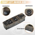 thumbnail image 5 of Unique Bargains 1Pc Front Left Driver Side Power Window Switch for Mercedes-Benz R320 R350 R500 No.2518300390 Brown, 5 of 6