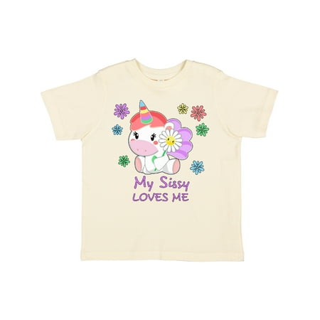 

Inktastic My Sissy Loves Me- Cute Unicorn Boys or Girls Toddler T-Shirt