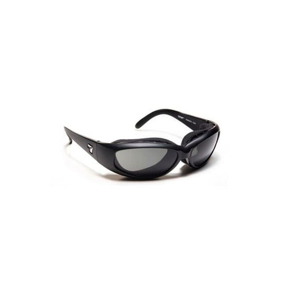 Chubasco Wind Blocking Padded Foam Sunglasses for Outdoors, 100% UVA + UVB Protection, Glossy Black Frame/Clear Lens