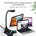 thumbnail image 4 of Baohd Computer Microphone with Atmosphere Light Laptop Desktop Computers Microphone Universal Flexible Adjustment USB Microphone For Meeting Online Chatting Video Conference Recording, 4 of 8
