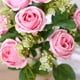 thumbnail image 3 of Inteprter 9 rosas artificiales, ramo de Camelia, simulación Floral, hogar, boda, pared de flores, de fiesta, accesorios de decoración de flores Flores artificiales, 3 of 6