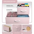 thumbnail image 5 of Sorbus Dresser with 8 Fabric Bins Drawers - Kids Furniture Storage Chest for Clothing Toys Organization, Bedroom, Closet (Pink), 5 of 6