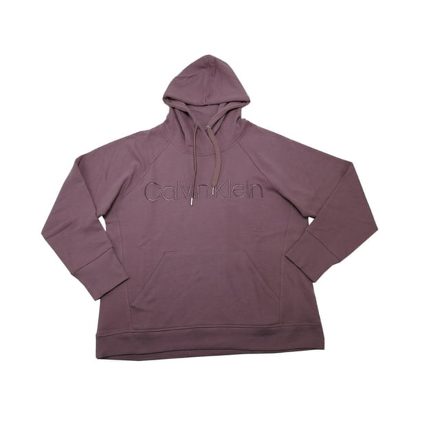 G-III Apparel Group Ltd Calvin Klein Womens Size Medium Long Sleeve Sweater Front Logo Pullover Hoodie, Rose Wine G-III Apparel Group Ltd Calvin Klein Womens Size Medium Long Sleeve Sweater Front Logo Pullover Hoodie, Rose Wine