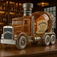 thumbnail image 3 of Transparent glass cement mixer whiskey bottle, decanter, large capacity, suitable for gifts and collections., 3 of 4