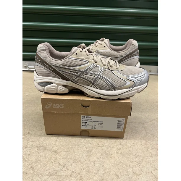 Asics GT-2160 Feather Grey Brown Storm Size 9.5 BRAND NEW W/ Box 1203A320-022