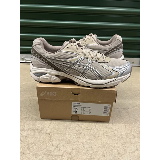 Asics GT-2160 Feather Grey Brown Storm Size 9.5 BRAND NEW W/ Box 1203A320-022