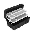 thumbnail image 1 of Caja de Herramientas plegable de 3 capas, caja de aparejos, rodamiento de carga fuerte y resistente, caja de almacenamiento de piezas de Hardware comp 40 cm x 21 cm x 185 cm, 1 of 9