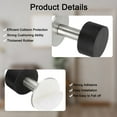 thumbnail image 4 of 2Pack Door Stoppers, Self-Adhesive Cylindrical Door Stop Wall Protector 60mm Black, 4 of 7
