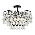 thumbnail image 1 of Elegant Lighting Mila 18 inch flush mount in black, 1 of 2