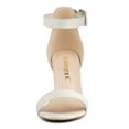 thumbnail image 6 of BLISSFUL STEP Women's Shoes Ankle Strap Block Heel Buckle Open Toe Sandals Grey 4.5, 6 of 8