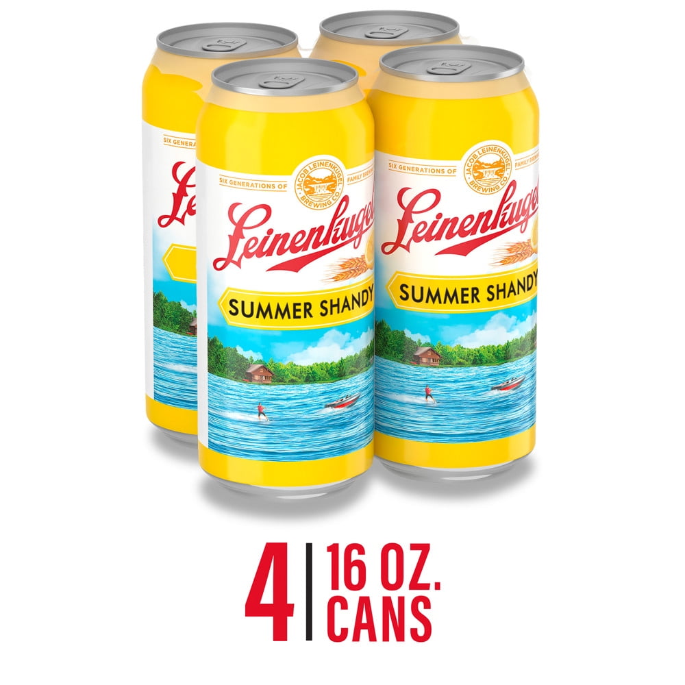 Download Leinenkugels Summer Shandy Beer Craft Beer 4 Pack 16 Fl Oz Cans 4 2 Abv Walmart Com Walmart Com
