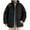 Black, variant on Ahdbta Men's Puffy Jackets Plus Size Winter Warm Padded Quilted Coats Zip Up Stand Collar Windproof Ouerwears with Pockets