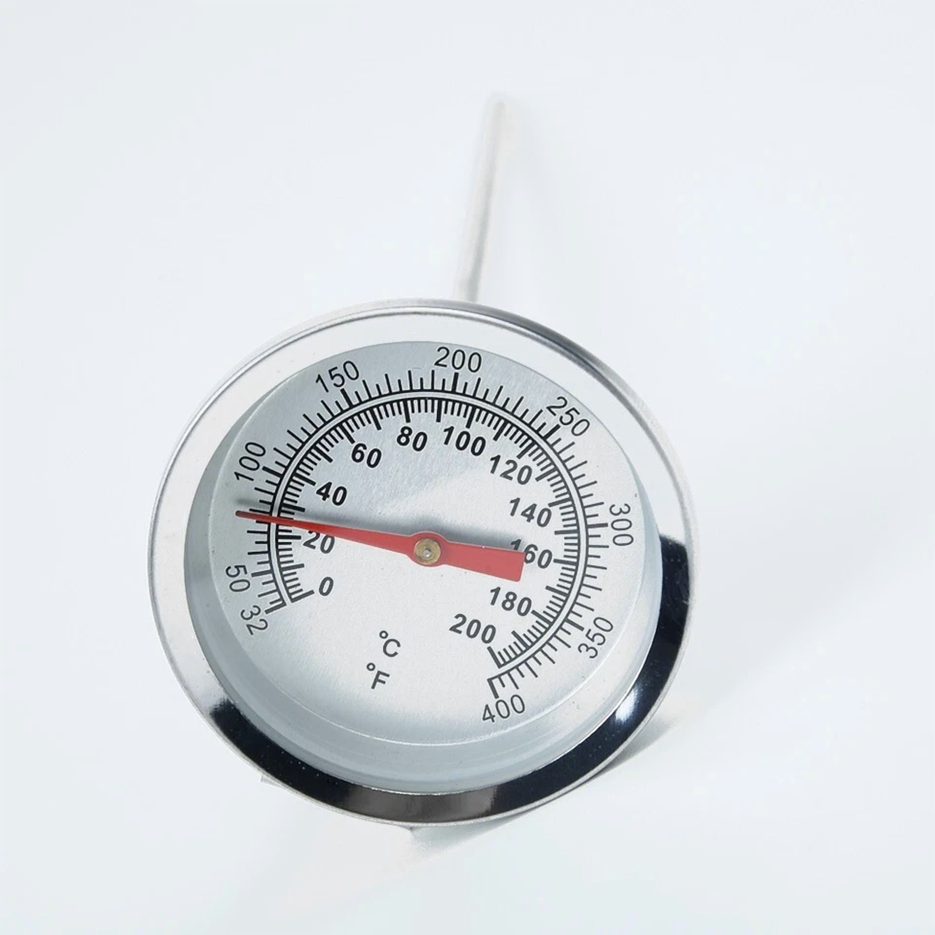 Stainless Steel Back Pizza Grill Oven Thermometer 200??C For Baking Tools Silver