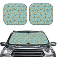 thumbnail image 2 of Haiem Lemon Ice Cream Car Windshield Sun Shade (2 Pieces) Foldable Windshield Sun Shade Car Accessories for Truck SUV Pickup-, 2 of 7