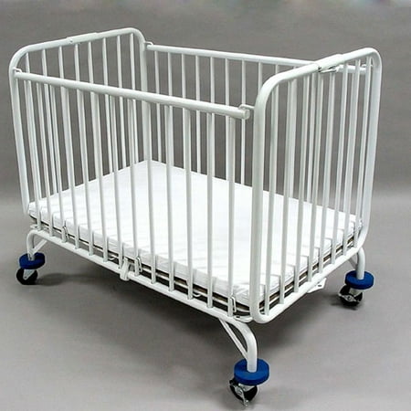 L.A. Baby Commercial Folding Metal Holiday Crib